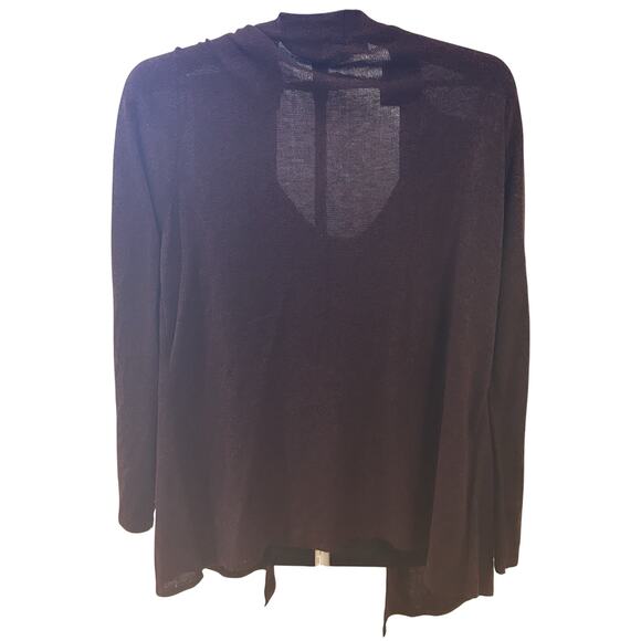 Rebecca Malone Sequin Long Sleeve Polyester Burgundy Top Size XL - Picture 2 of 3